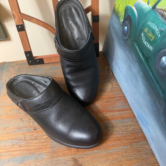 Ariat Sling Back Sport Mule Size 7B Leather Clog Rodeo Equestrian Western Women - Picture 1 of 7